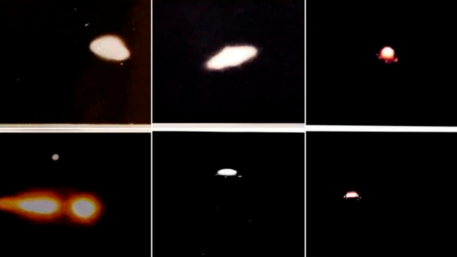 Sequência de luzes e objetos noturnos - fotos tiradas em Colares, Pará, em 1977 pela Força Aérea Brasileira.