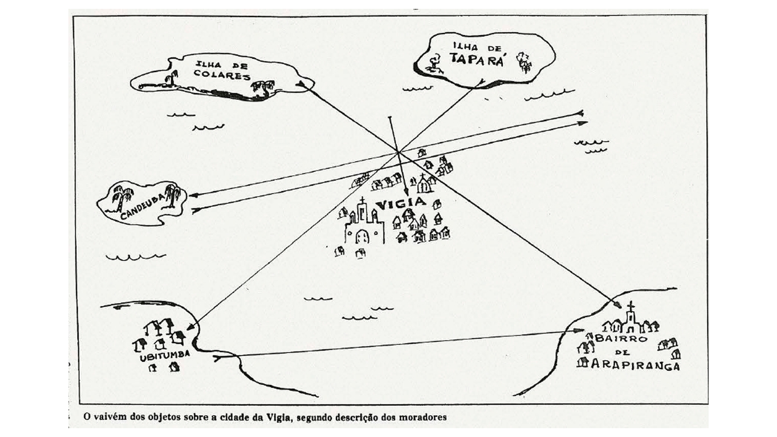 Mapa esquemático com setas e nomes de localidades relacionadas à Operação Prato.